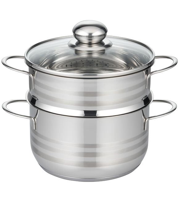 Brillant Garnek do gotowania na parze Ø 18 cm, 1,6/2,4 l, stal nierdzewna ELO BASIC 22718