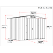 Titan Eco Domek ogrodowy 4,7 m² + profile podłogowe, zielony DURAMAX 61161+57102