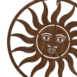 Sun metal brązowy duży 62 cm Prodex 5098