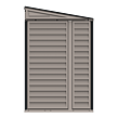 SideMate Plus Domek ogrodowy 187 x 123 x 319 cm, winylowy, szary/antracyt DURAMAX 36725