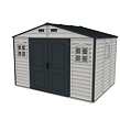 WoodSide Plus Domek ogrodowy 233 x 325 x 240 cm, winylowy, szary/antracyt DURAMAX 30227