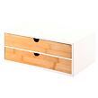 Organizer z dwoma przegródkami, 33 x 21 x 13,5 cm, bambus KESPER 58955
