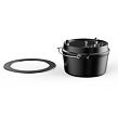 Dutch Oven żeliwny kociołek z wkładem i pokrywką, 6 l TEPRO 8230N