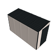SideMate Plus Domek ogrodowy 187 x 123 x 319 cm, winylowy, szary/antracyt DURAMAX 36725