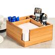 Organizer kuchenny, 5 przegródek, 18 x 9 x 18 cm, bambus KESPER 70851