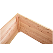 Premium Podwyższone łóżko drewniane 70 x 70 x 50 cm, drewno modrzewiowe ROJAPLAST 9213