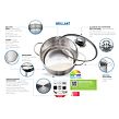 Garnek Brillant Ø 16 cm, 1,6 l, stal nierdzewna ELO BASIC 22216