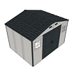 WoodSide Plus Domek ogrodowy 233 x 325 x 240 cm, winylowy, szary/antracyt DURAMAX 30227