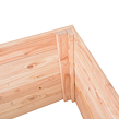 Premium Podwyższone łóżko drewniane 135 x 70 x 50 cm, drewno modrzewiowe ROJAPLAST 9214