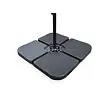 Hook Parasol z obciążeniem Ø 3 m, czarny NOELA 3457094 + 3457097
