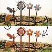 Ozdoba ogrodowa kwiat 1, 65 x 16 cm, corten CORGARDEN 1053