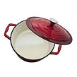 Garnek z pokrywką Ø 26 cm, żeliwny, czerwony ELO 30626